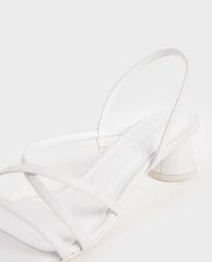 CHARLES & KEITH - Giày sandal cao gót hở mũi Strappy Cylindrical