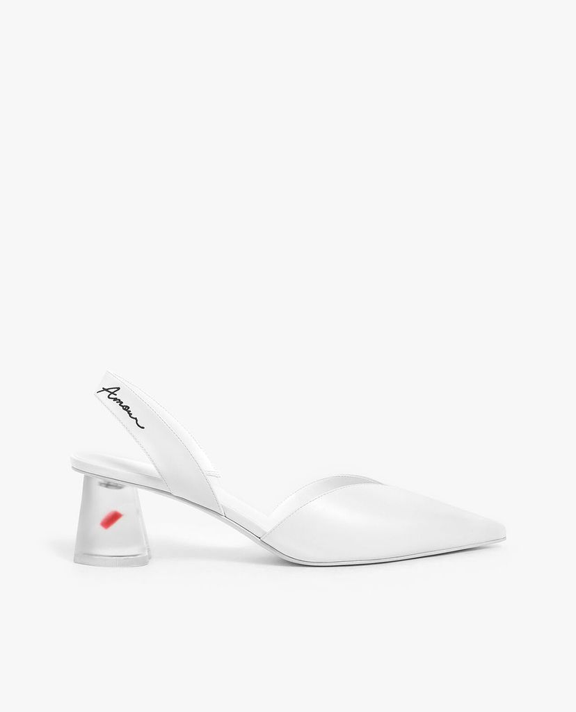 CHARLES & KEITH - Giày cao gót đế trong Sculptural Lucite