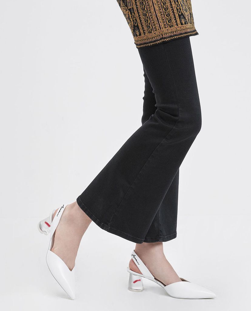 CHARLES & KEITH - Giày cao gót đế trong Sculptural Lucite