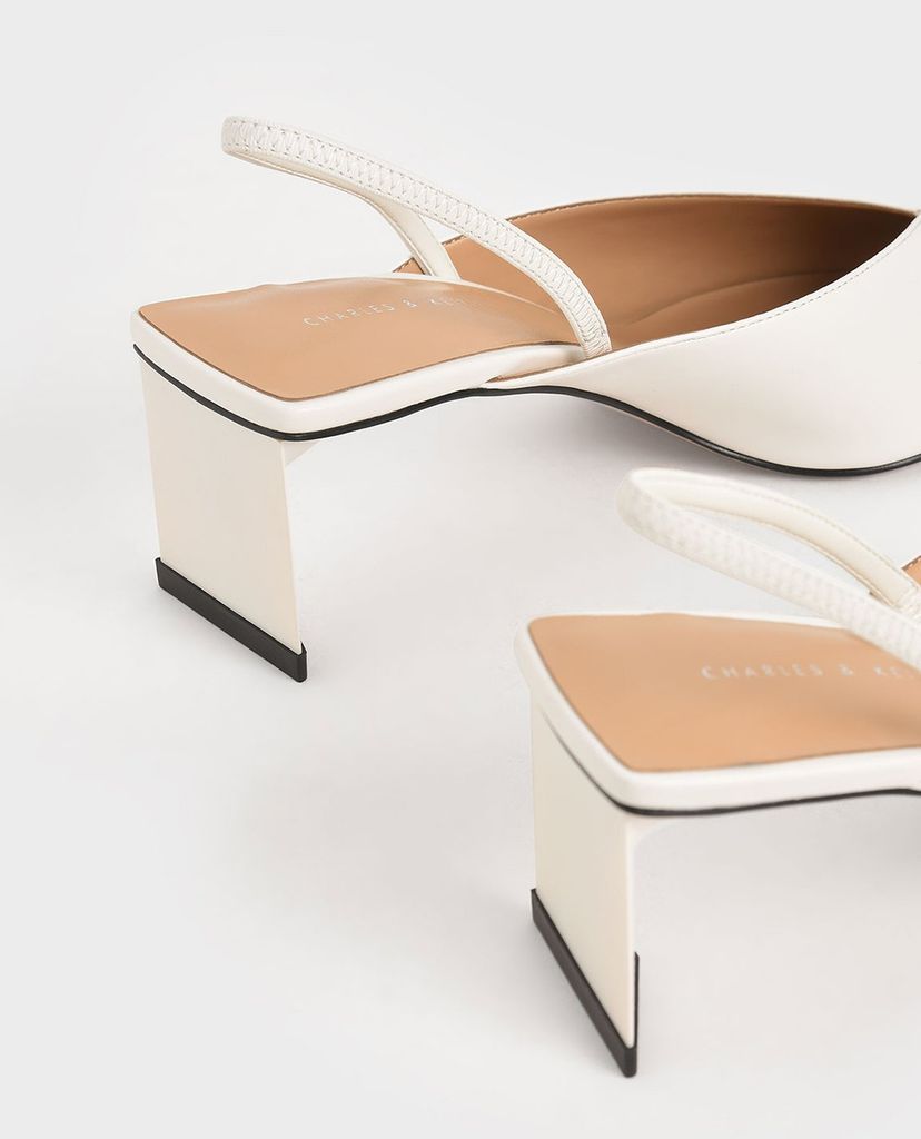 CHARLES & KEITH - Giày cao gót mũi nhọn Textured Blade