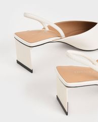 CHARLES & KEITH - Giày cao gót mũi nhọn Textured Blade