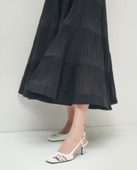 CHARLES & KEITH - Giày cao gót mũi nhọn Cut Out Buckled Slingback