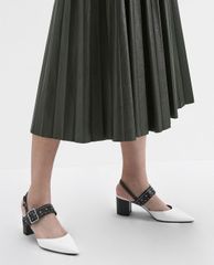 CHARLES & KEITH - Giày cao gót mũi nhọn Studded Pointed Slingbacks
