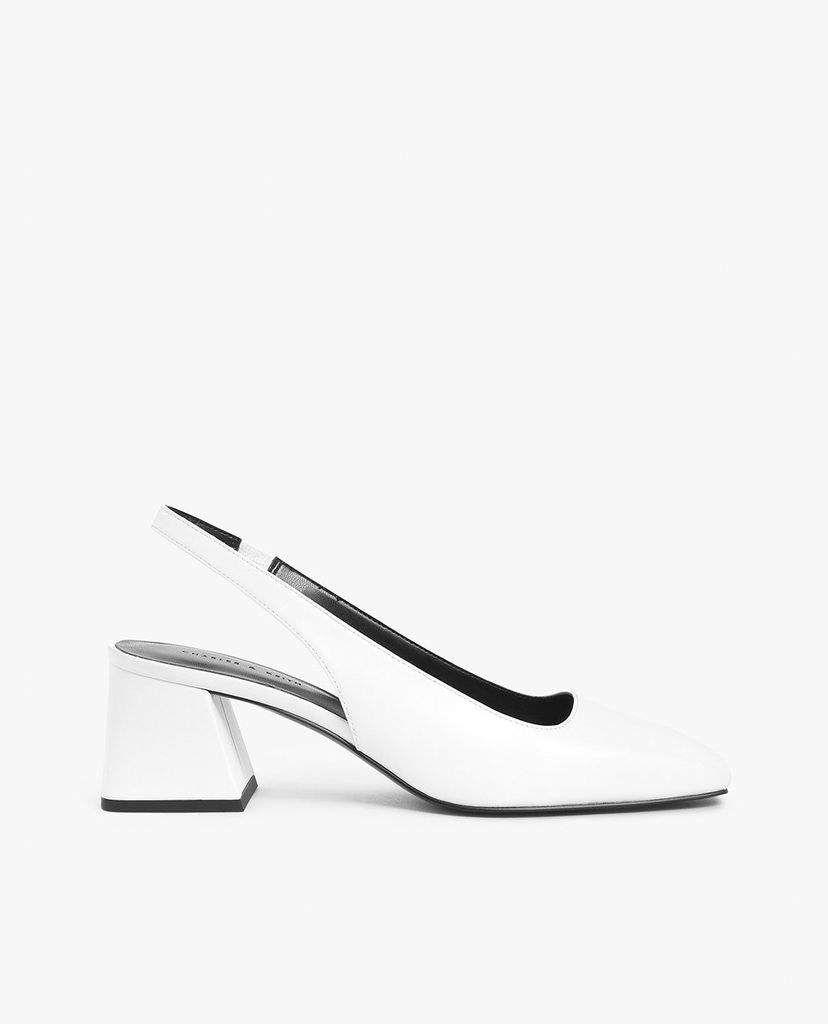 CHARLES & KEITH - Giày cao gót mũi vuông Square Toe