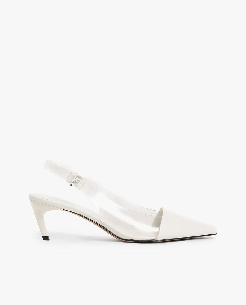 CHARLES & KEITH - Giày cao gót mũi nhọn See Through Effect Metallic