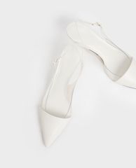 CHARLES & KEITH - Giày cao gót mũi nhọn See Through Effect Metallic