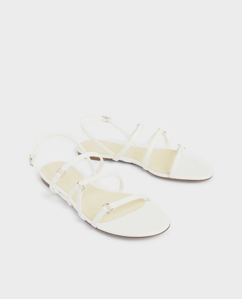 CHARLES & KEITH - Giày sandal nữ quai mảnh Tri Strap Slingback