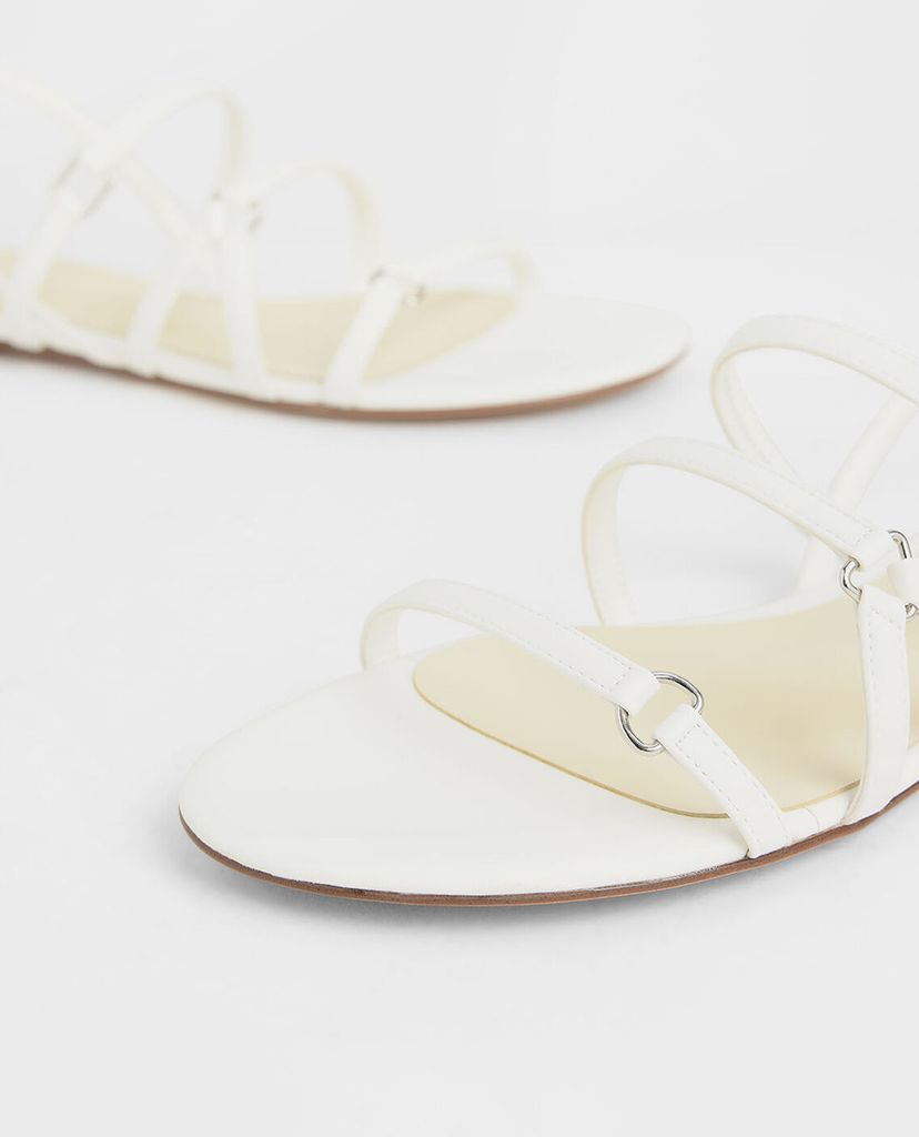 CHARLES & KEITH - Giày sandal nữ quai mảnh Tri Strap Slingback