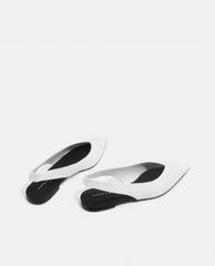 CHARLES & KEITH - Giày đế bệt mũi nhọn Slingback Pointed