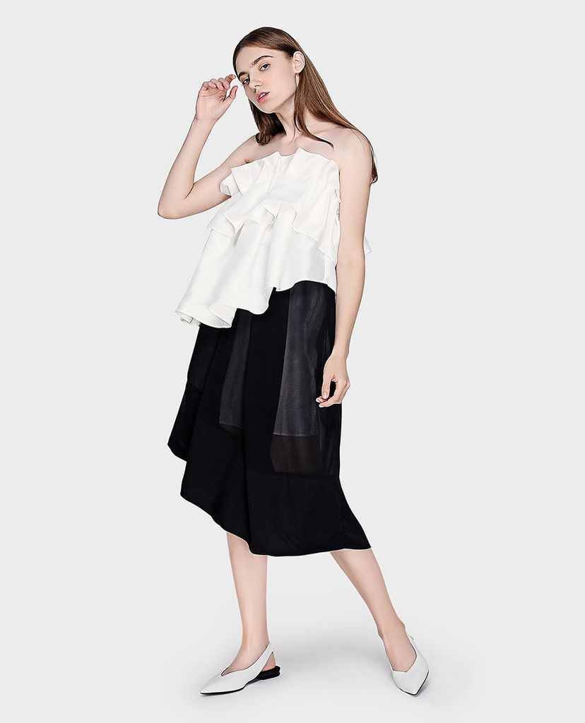 CHARLES & KEITH - Giày đế bệt mũi nhọn Slingback Pointed