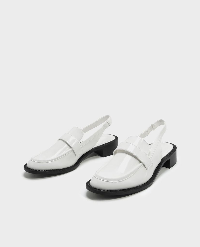 CHARLES & KEITH - Giày đế bệt nữ Beige Slingback