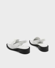 CHARLES & KEITH - Giày đế bệt nữ Beige Slingback