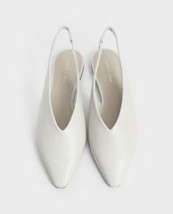 CHARLES & KEITH - Giày búp bê nữ Pointed Toe Slingback Ballerinas