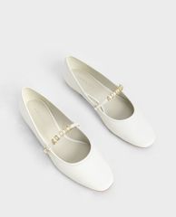 CHARLES & KEITH - Giày đế bệt nữ mũi nhọn Adore Mary Jane