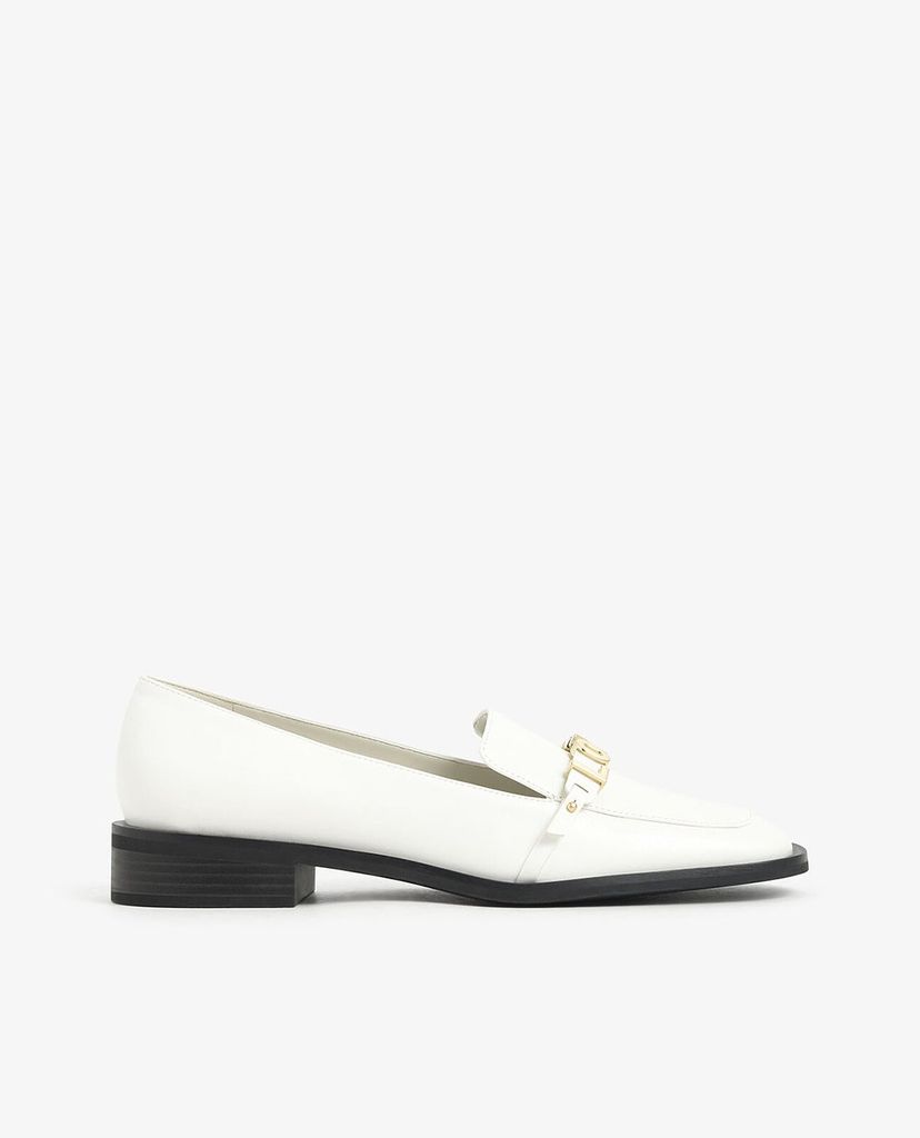 CHARLES & KEITH - Giày đế bệt nữ mũi vuông Love You Loafer