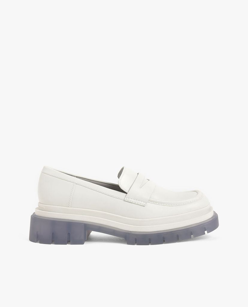 CHARLES & KEITH - Giày đế bệt nữ Chunky Sole Penny Loafers