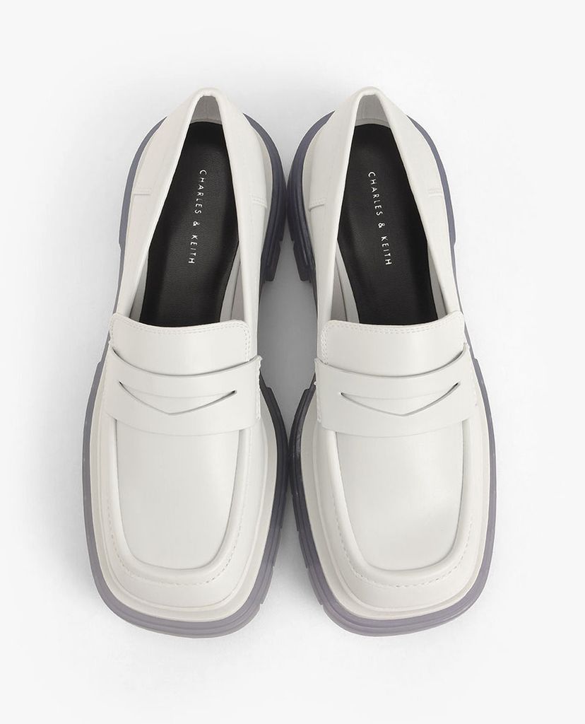 CHARLES & KEITH - Giày đế bệt nữ Chunky Sole Penny Loafers