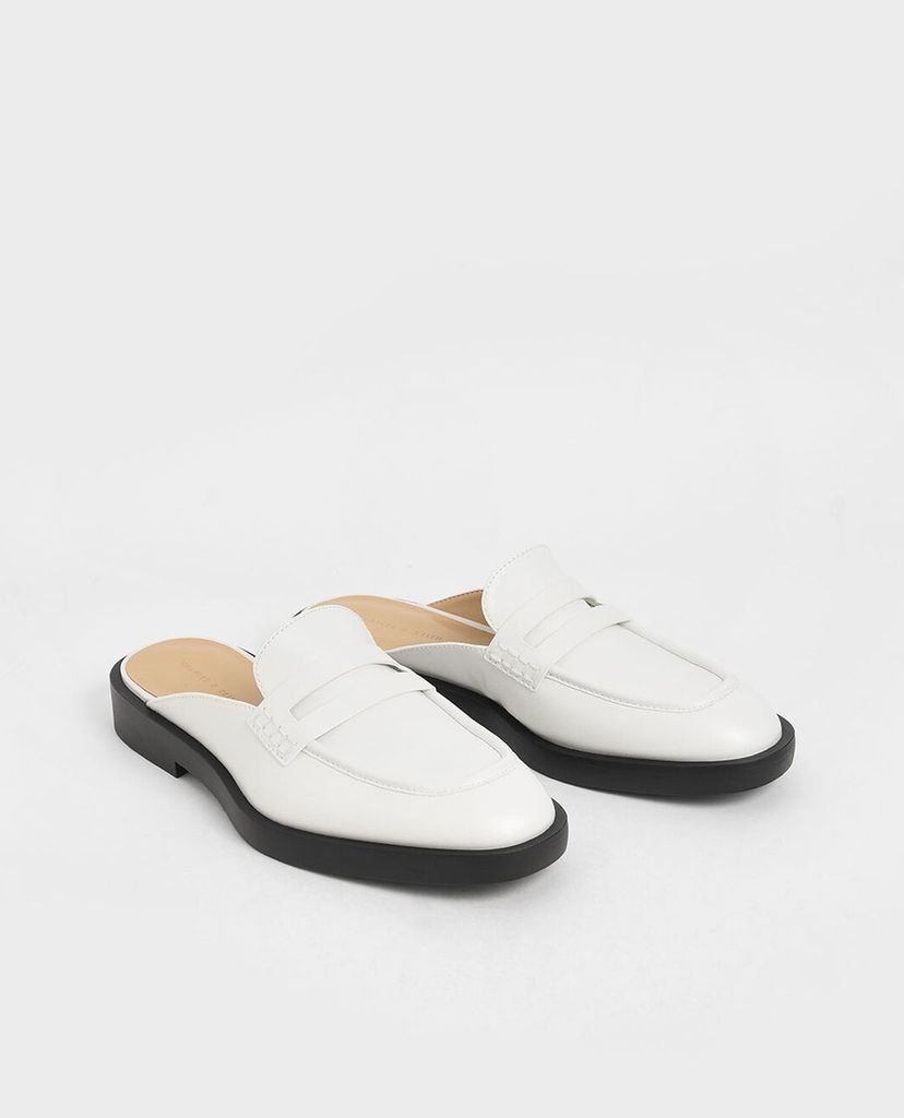 CHARLES & KEITH - Giày đế bệt nữ Penny Loafer