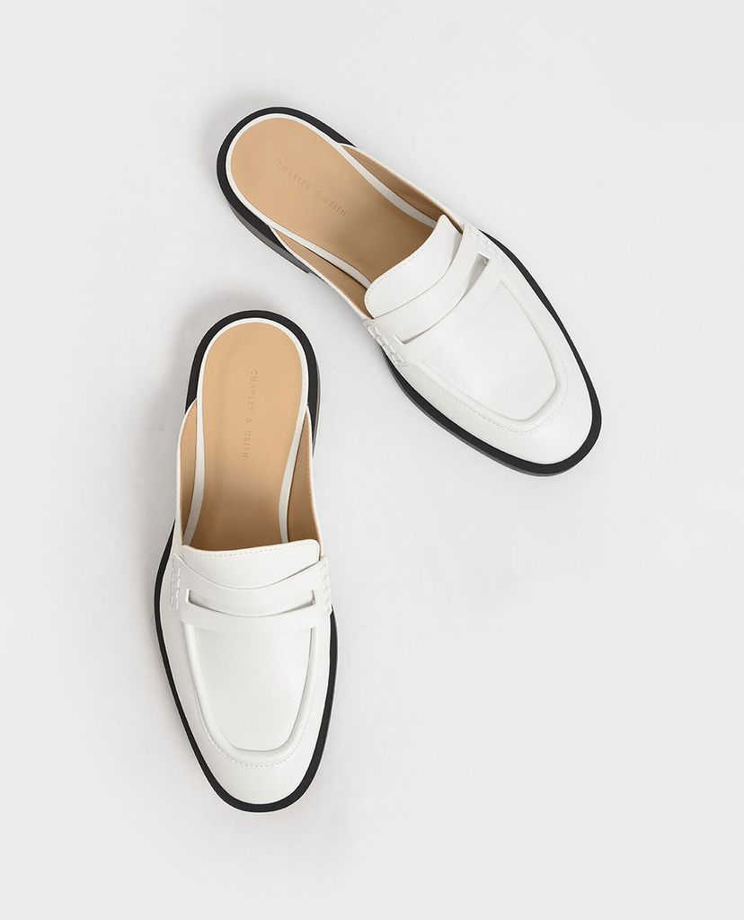 CHARLES & KEITH - Giày đế bệt nữ Penny Loafer