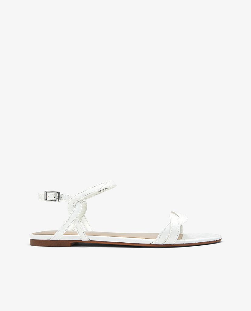 CHARLES & KEITH - Giày sandal nữ quai ngang thời trang