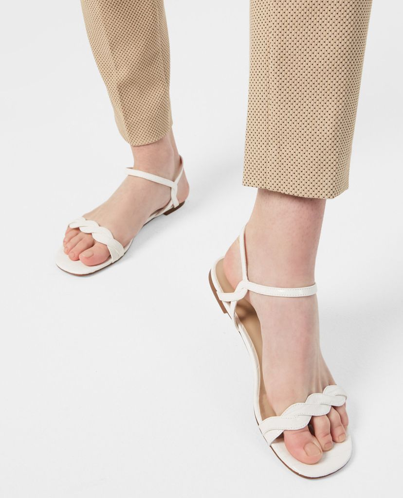 CHARLES & KEITH - Giày sandal nữ quai ngang thời trang