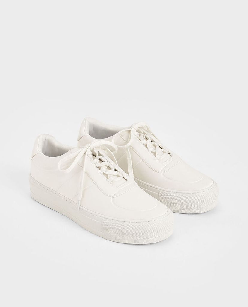 CHARLES & KEITH - Giày thể thao nữ Satin Platform
