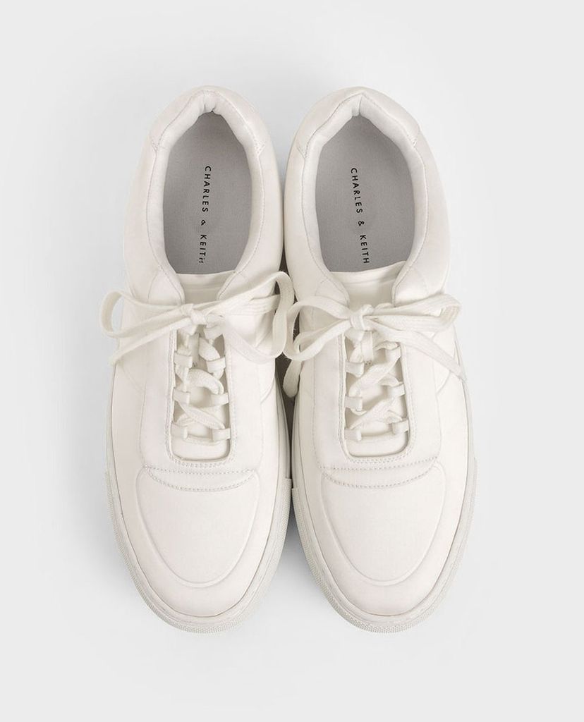 CHARLES & KEITH - Giày thể thao nữ Satin Platform
