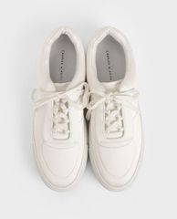 CHARLES & KEITH - Giày thể thao nữ Satin Platform