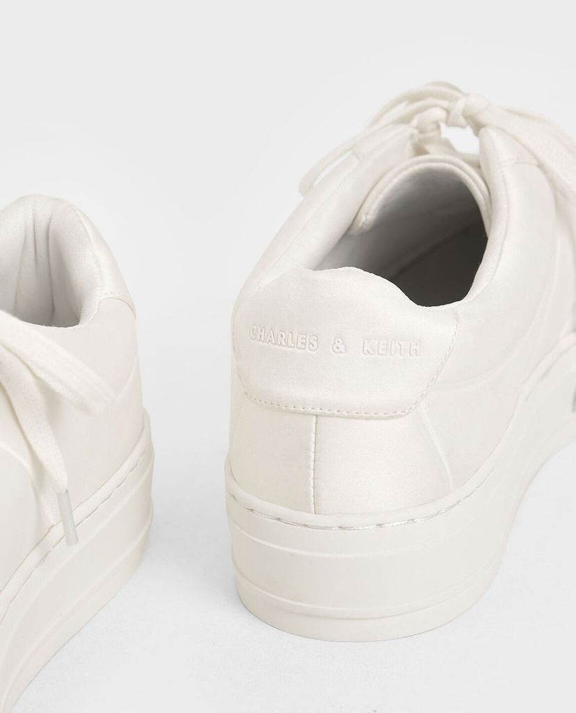 CHARLES & KEITH - Giày thể thao nữ Satin Platform