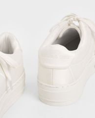 CHARLES & KEITH - Giày thể thao nữ Satin Platform