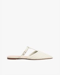 CHARLES & KEITH - Giày đế bệt nữ mũi nhọn Woven T Bar