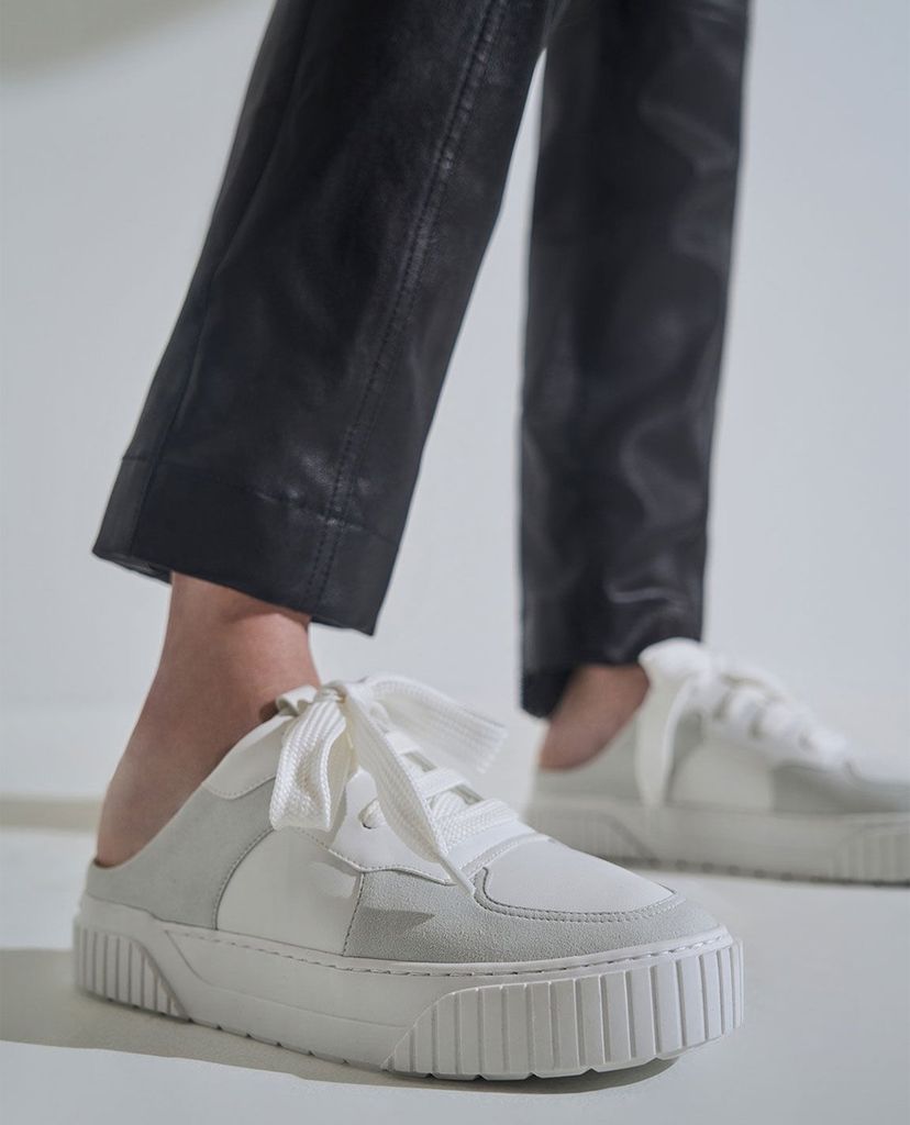 CHARLES & KEITH - Giày sneakers nữ Microsuede Slip On