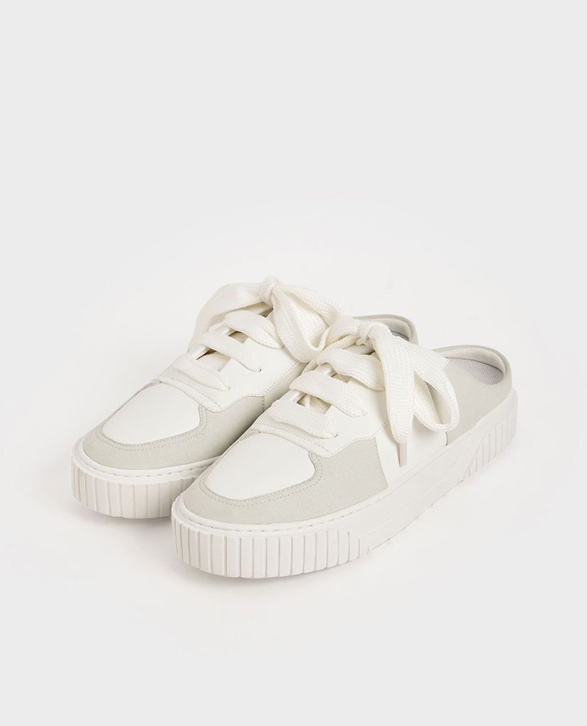 CHARLES & KEITH - Giày sneakers nữ Microsuede Slip On
