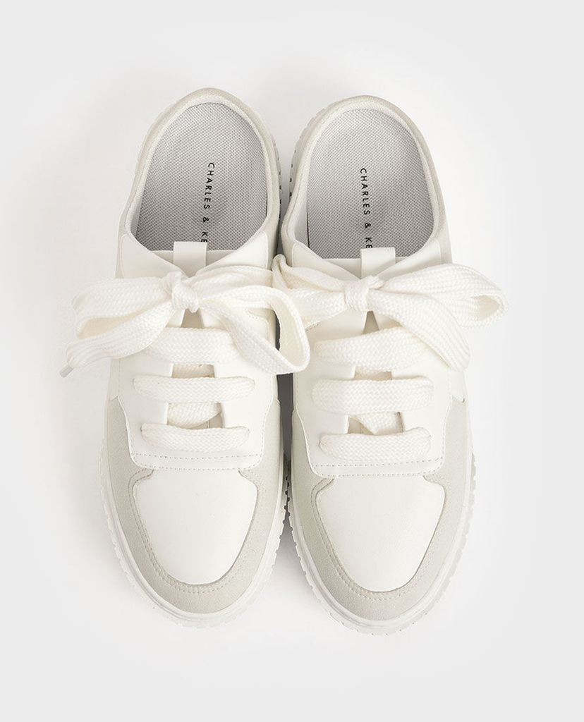 CHARLES & KEITH - Giày sneakers nữ Microsuede Slip On