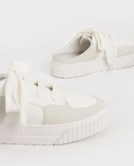 CHARLES & KEITH - Giày sneakers nữ Microsuede Slip On
