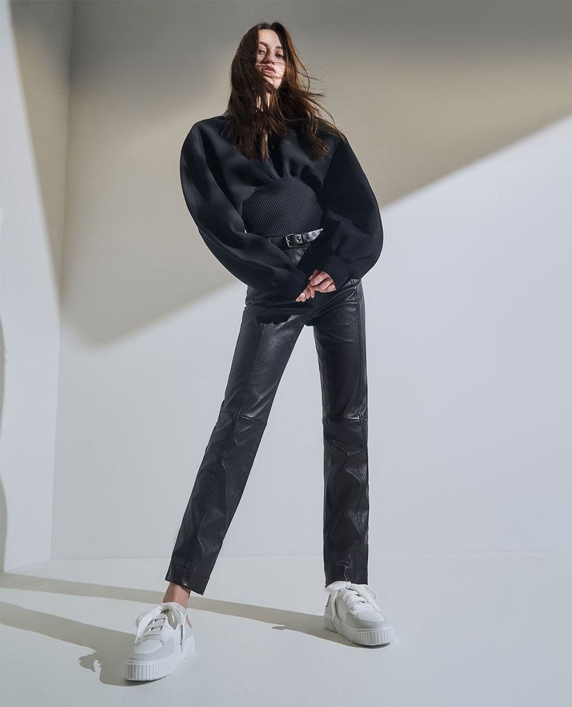 CHARLES & KEITH - Giày sneakers nữ Microsuede Slip On