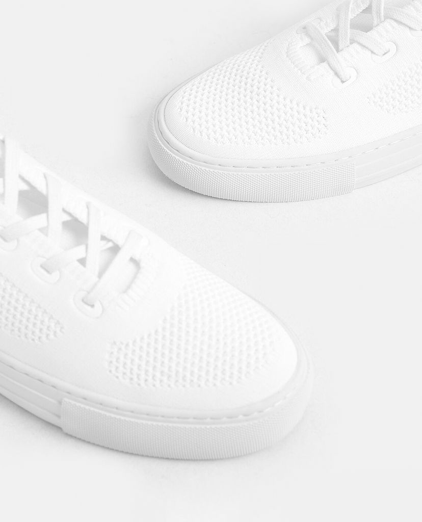 CHARLES & KEITH - Giày thể thao nữ cột dây Knitted Lace Up