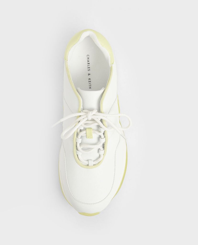 CHARLES & KEITH - Giày thể thao nữ cột dây Textured Lace Up