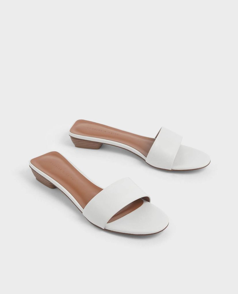 CHARLES & KEITH - Sandal nữ Stacked Heel Slide