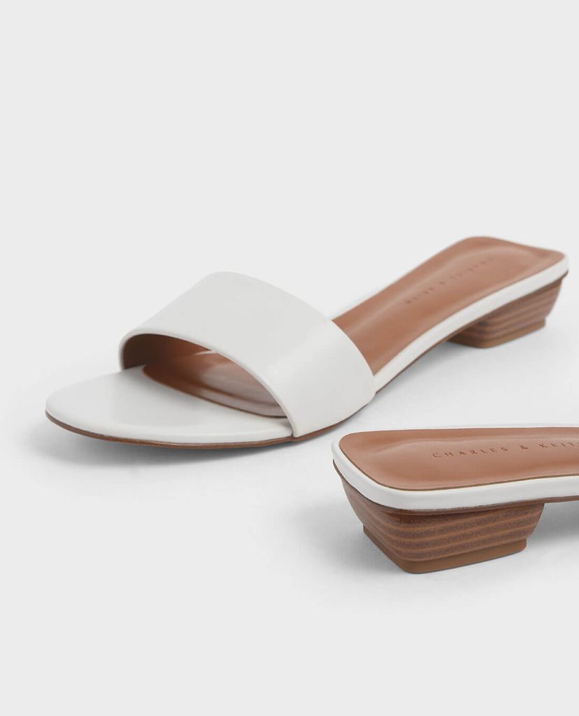 CHARLES & KEITH - Sandal nữ Stacked Heel Slide