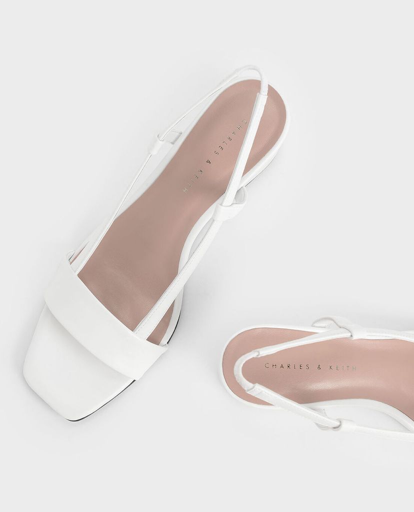 CHARLES & KEITH - Giày đế xuồng Square Toe Slingback