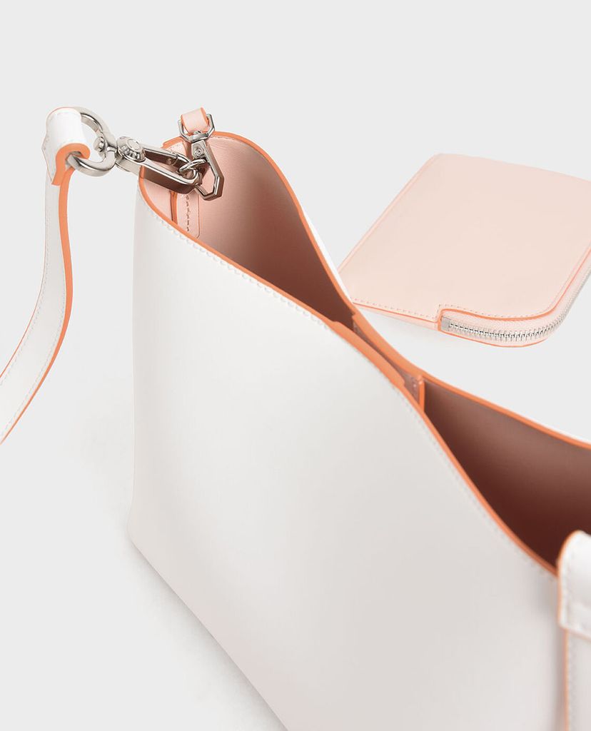 CHARLES & KEITH - Túi rút dây nữ Acrylic Handle Bucket