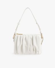 CHARLES & KEITH - Túi đeo vai nữ chữ nhật Beaded Strap Ruched