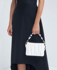 CHARLES & KEITH - Túi đeo vai nữ chữ nhật Beaded Strap Ruched