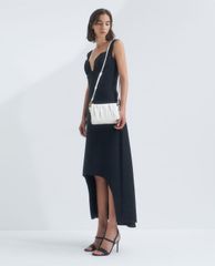 CHARLES & KEITH - Túi đeo vai nữ chữ nhật Beaded Strap Ruched