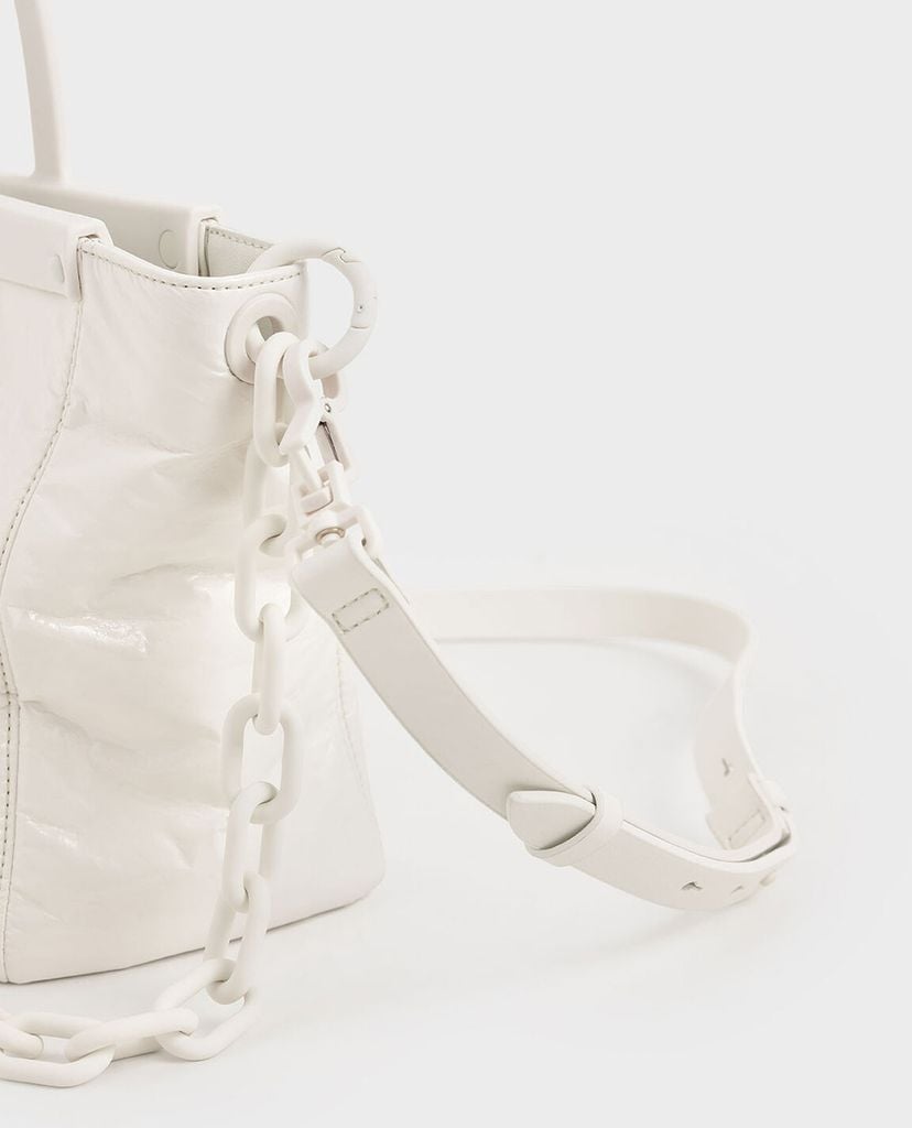 CHARLES & KEITH - Túi đeo vai chữ nhật Large Patent