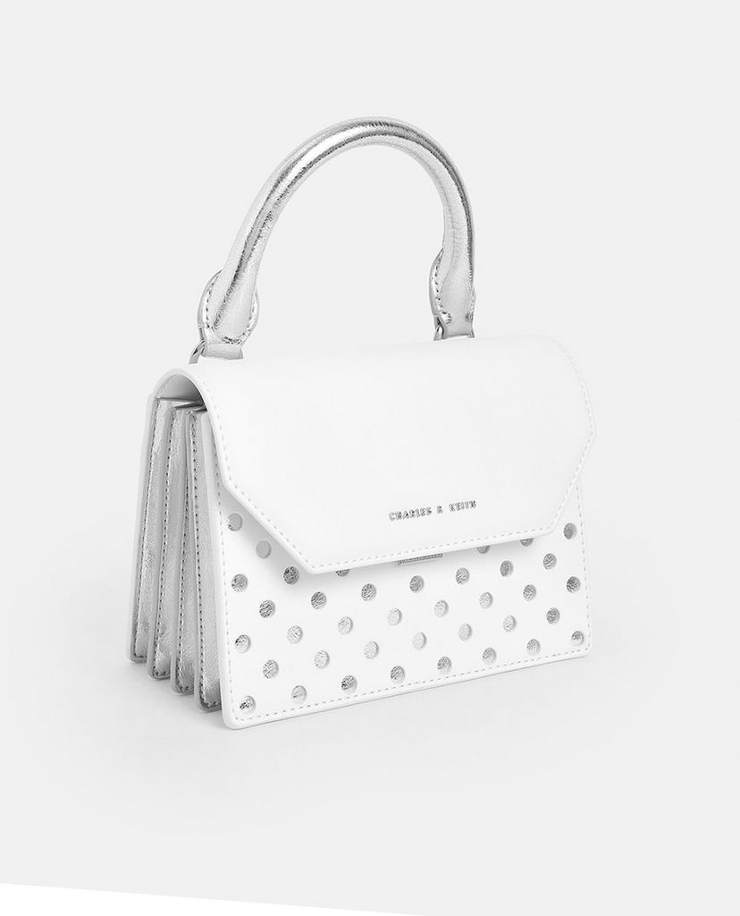 CHARLES & KEITH - Túi xách tay nữ chữ nhật Laser Cut Small