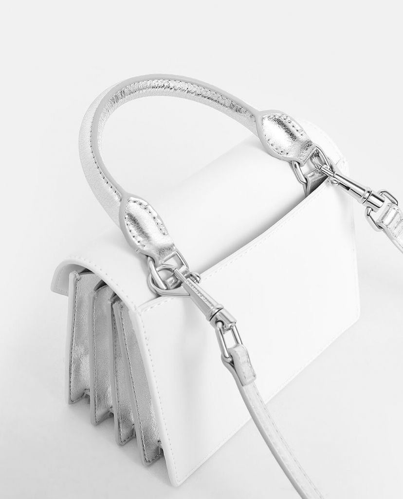 CHARLES & KEITH - Túi xách tay nữ chữ nhật Laser Cut Small