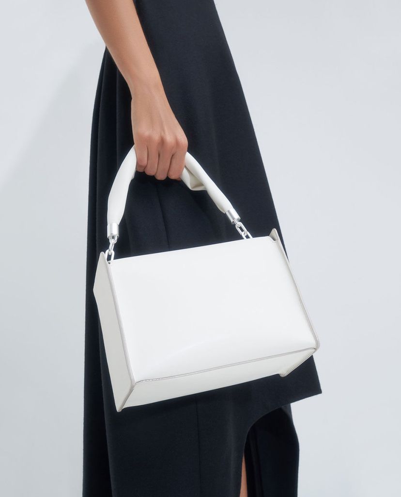 CHARLES & KEITH - Túi xách tay nữ hình hộp chữ nhật Slouchy Top