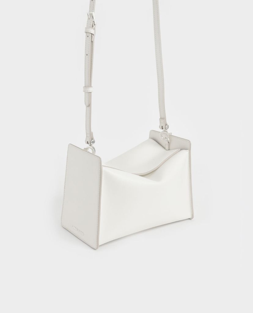 CHARLES & KEITH - Túi xách tay nữ hình hộp chữ nhật Slouchy Top